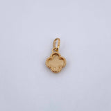 Dije Trebol 1.35gr / 1.7cm / Diamantado Oro Amarillo Nac.Esp. 18K &