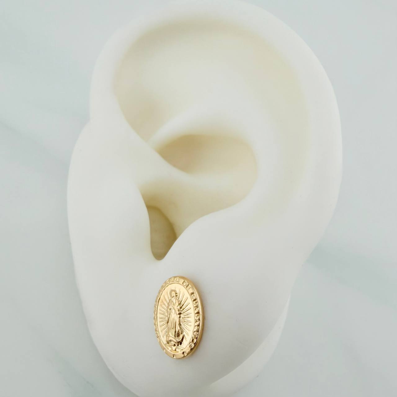 Topos Virgen De Guadalupe 0.9 g / 9.8 mm Oro Amarillo 18K