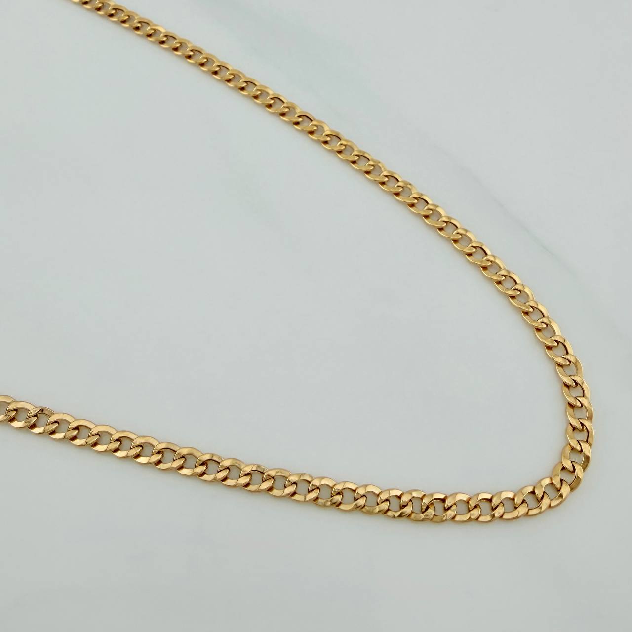 Cadena Cubana 7.7 g / 61.5 cm / 4.1 mm Oro Amarillo 18K