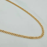Cadena Cubana 7.7 g / 61.5 cm / 4.1 mm Oro Amarillo 18K