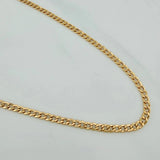 Cadena Cubana 3.6 g / 71 cm / 2.4 mm Oro Amarillo 18K