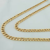 Cadena Cubana 7.7 g / 61.5 cm / 4.1 mm Oro Amarillo 18K