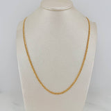 Cadena Cubana 3.45 g / 72.5 cm / 2.6 mm Oro Amarillo 18K