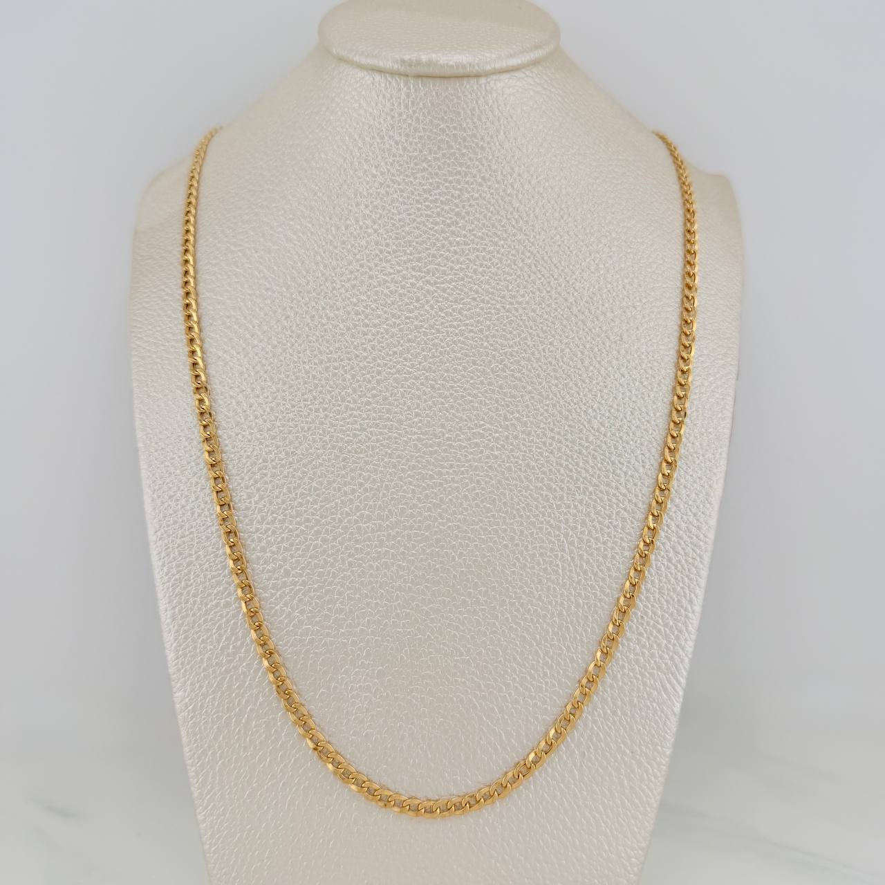 Cadena Cubana 5.6gr / 72.5cm / 3.2mm Oro Amarillo +1 18K $
