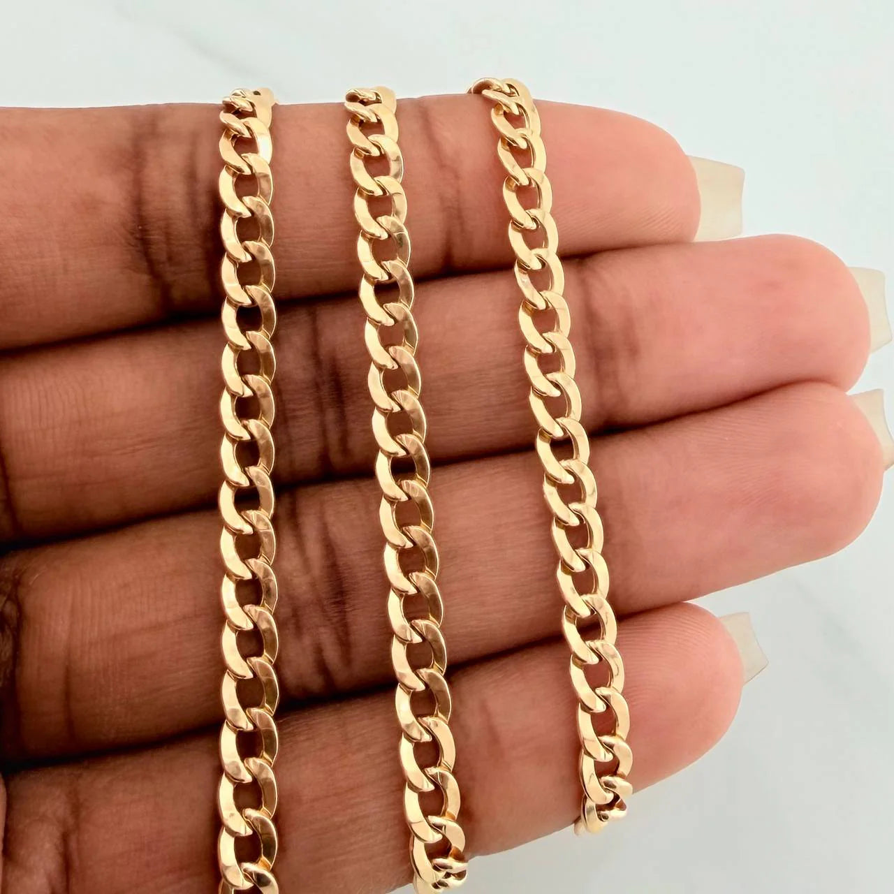 Cadena Cubana 7.8 g / 61 cm / 4.05 mm Oro Amarillo 18K