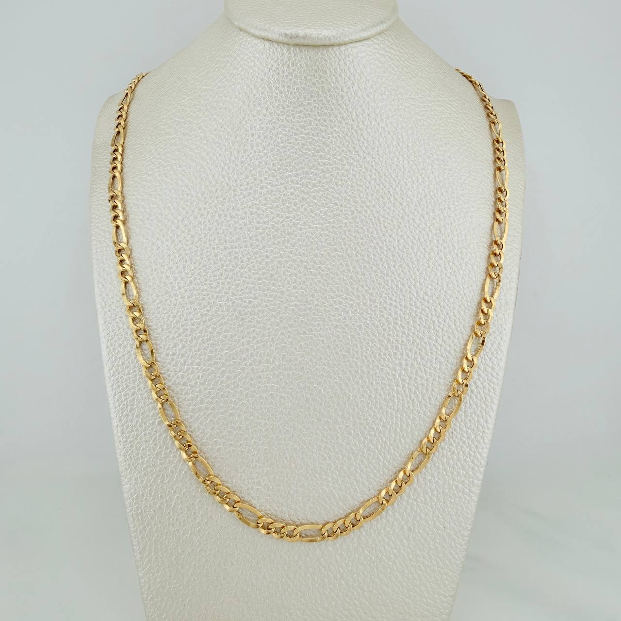 Cadena Figaro 7.75gr / 71.8cm / 4.6mm Oro Amarillo +1 18K $