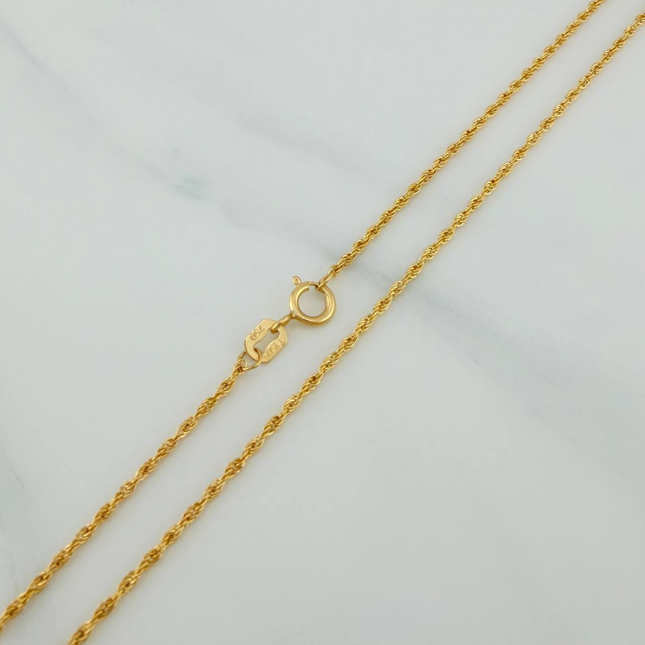 Cadena Lazo 1gr / 60cm / 1.2mm Oro Amarillo +3 18K $