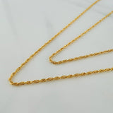 Cadena Lazo 1.5gr / 60cm / Oro Amarillo +3 18K $