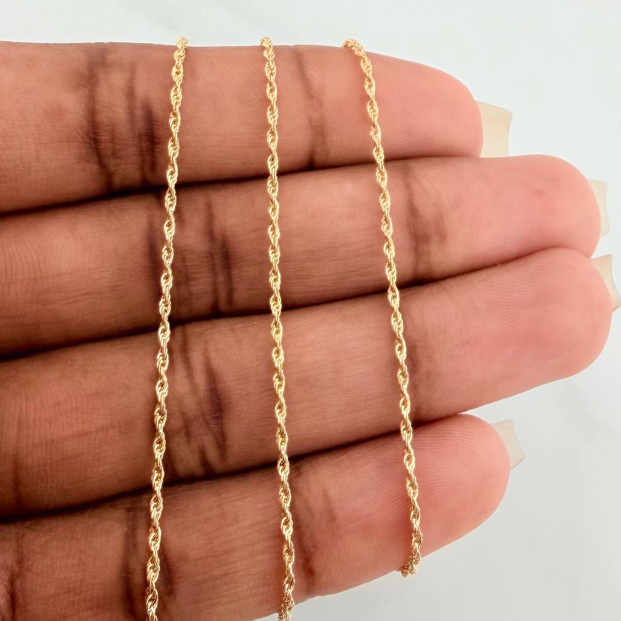 Cadena Lazo 1gr / 60cm / 1.2mm Oro Amarillo +3 18K $