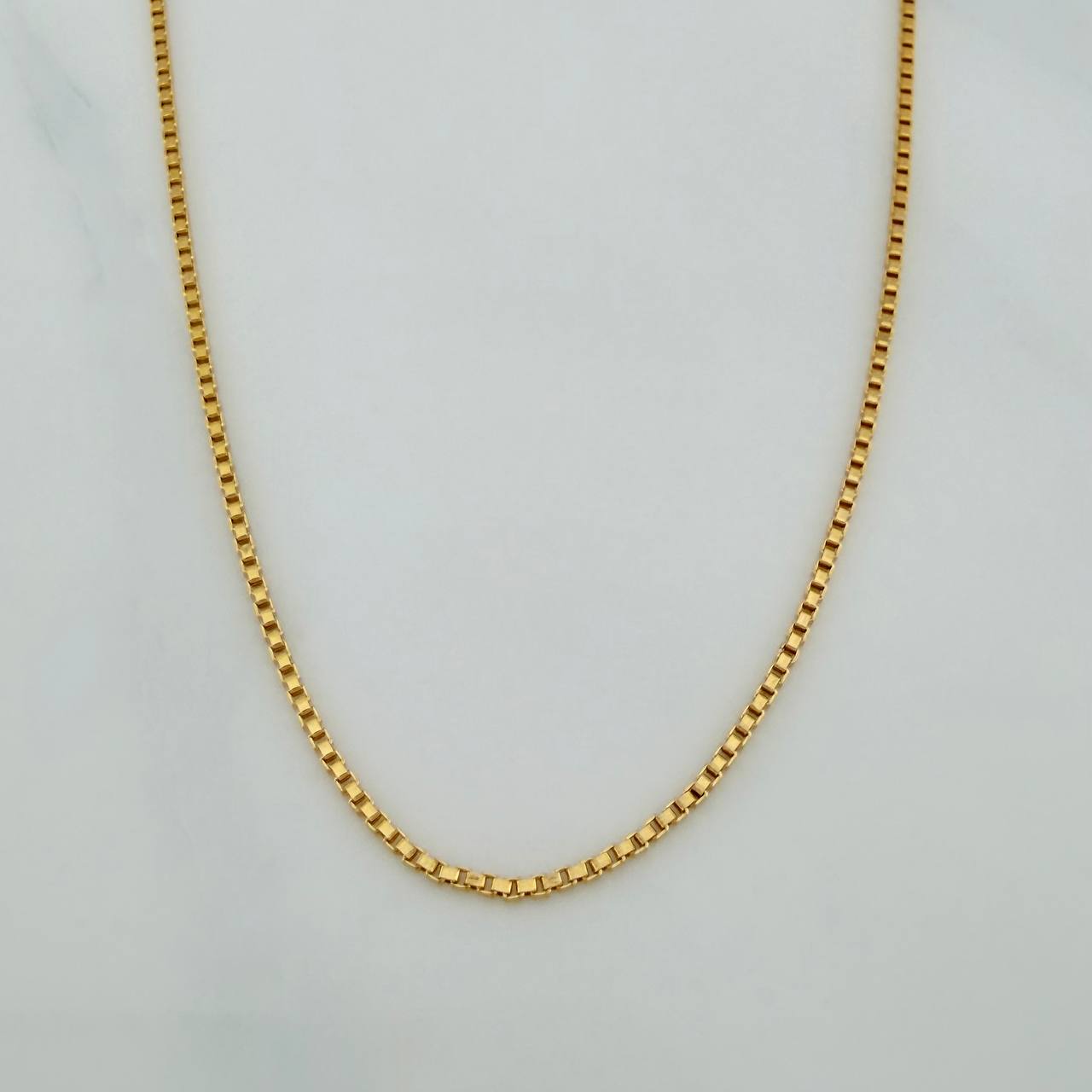 Cadena Veneciana 1.75gr / 60cm / 0.8mm Oro Amarillo +3 18K $