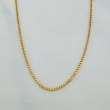 Cadena Veneciana 1.75gr / 60cm / 0.8mm Oro Amarillo +3 18K $