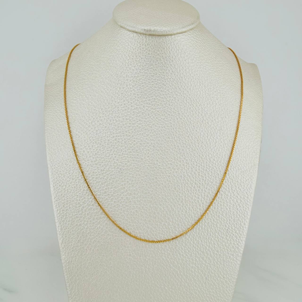 Cadena Veneciana 1.75gr / 60cm / 0.8mm Oro Amarillo +3 18K $