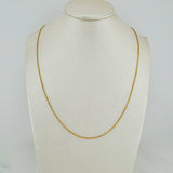 Cadena Veneciana 1.8gr / 60cm / 0.8mm Oro Amarillo +3 18K $