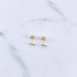 Topos Cruz 0.4gr / Punteados Oro Amarillo 18K &