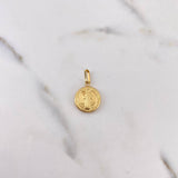 Dije San Benito 0.9gr / 2.2cm / Troquelado Oro Amarillo 18K #