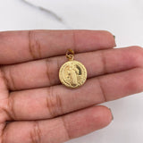 Dije San Benito 0.9gr / 2.2cm / Troquelado Oro Amarillo 18K #