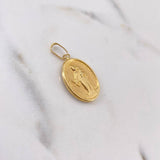 Dije Virgen Maria Auxiliadora 1.5gr / 3cm / Troquelado Oro Amarillo 18K #
