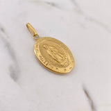 Dije Virgen Guadalupe 2.9gr / 4.3cm / Troquelado Oro Amarillo 18K #