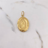 Dije Virgen Guadalupe 2.9gr / 4.3cm / Troquelado Oro Amarillo 18K #