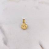 Dije San Benito 0.45gr / 1.4cm / Troquelado Oro Amarillo 18K #