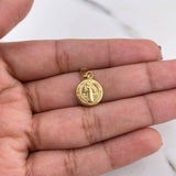 Dije San Benito 0.95gr / 2.2cm / Troquelado Oro Amarillo 18K #