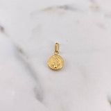Dije San Benito 0.95gr / 2.2cm / Troquelado Oro Amarillo 18K #