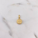 Dije San Benito 0.85gr / 1.9cm / Troquelado Oro Amarillo 18K #