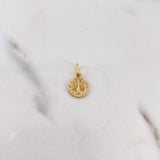 Dije San Benito 1.05gr / 1.5cm / Plano Oro Amarillo 18K #