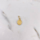 Dije San Benito 0.5gr / 1.8cm / Plano Oro Amarillo 18K #