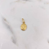 Dije San Benito 0.5gr / 1.8cm / Plano Oro Amarillo 18K #