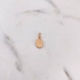 Dije Virgen Milagrosa 0.4gr / 1.6cm / Troquelado Oro Rosa 18K #