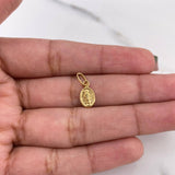 Dije Virgen Milagrosa 0.35gr / 1.6cm / Troquelado Oro Amarillo 18K #