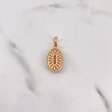Dije Virgen Guadalupe 2.55gr / 2.5cm / Circones Fucsias Verdes Blancos Oro Rosa 18K #