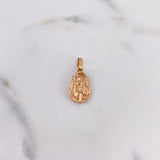 Dije Rostro Cristo 1.3gr / 2.1cm / Circones Blancos Oro Rosa 18K #