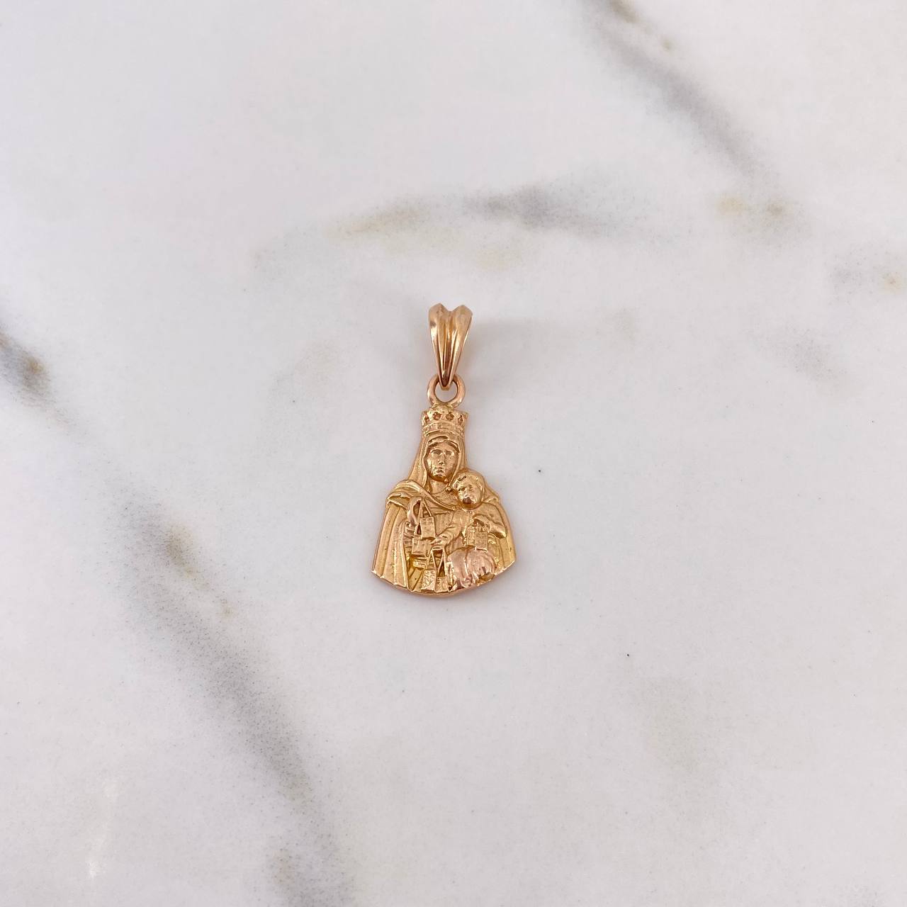 Dije Virgen Del Carmen 2.55gr / 2.6cm / Oro Rosa 18K #
