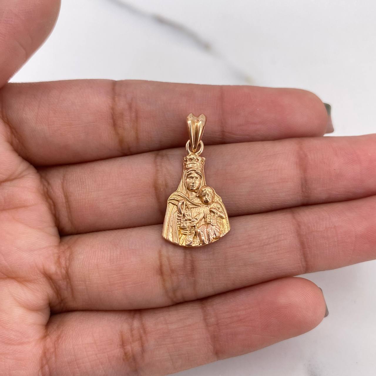 Dije Virgen Del Carmen 2.55gr / 2.6cm / Oro Rosa 18K #
