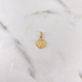 Dije Medalla Virgen Milagrosa 0.4gr / 1.6cm / Troquelado Oro Amarillo 18K #