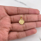 Dije Medalla Virgen Milagrosa 0.5gr / 1.6cm / Troquelado Oro Amarillo 18K #