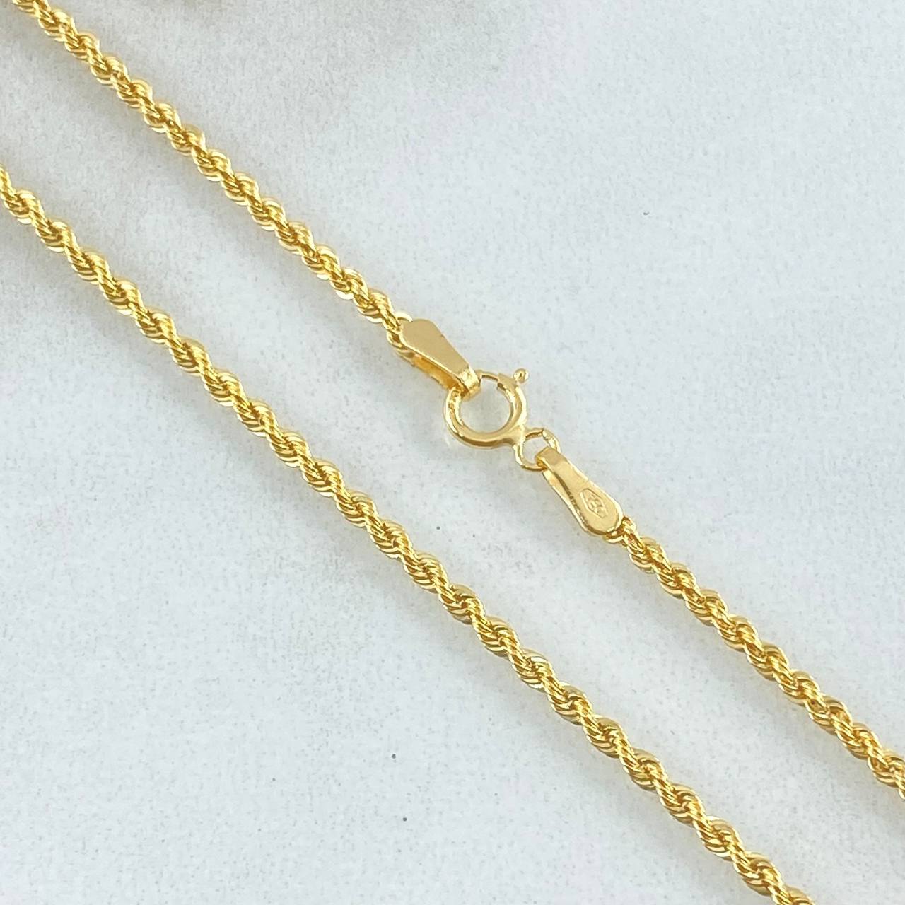 Cadena Lazo 1.65gr / 45cm / 1.65mm Oro Amarillo +3 18K ©