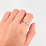 Anillo Churumbela 1.8gr / T6 1/2 / Oro Blanco 18K ©