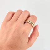 Anillo Rustico Tupido 10gr / T10 1/4 / Oro Amarillo 18K ©