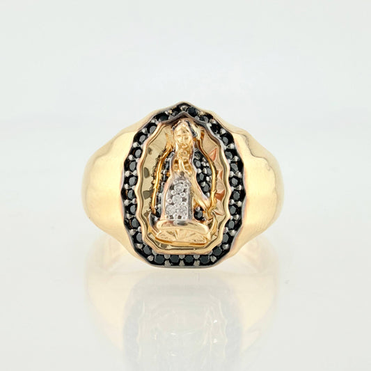 Anillo Virgen Guadalupe 4.9gr / T7 3/4 / Oro Amarillo 18K ©