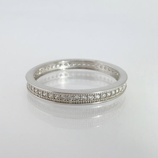 Anillo Churumbela 1.8gr / T6 1/2 / Oro Blanco 18K ©