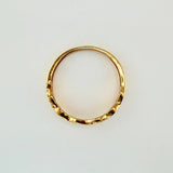 Anillo Carriles Entrelazados 1.9gr / T6 3/4 / Oro Amarillo 18K ©