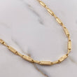 Cadena Rustica Rectangular 11.5gr / 60cm / 3.3mm Diamantado Oro Amarillo 18K $