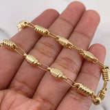 Pulso Rustico 5.15gr / 21.5cm / 4.1mm Barril Punteado Oro Amarillo 18K $