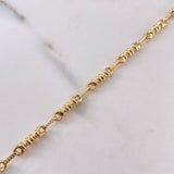 Pulso Rustico 4.45gr / 20.9cm / 3.4mm Barril Oro Amarillo 18K $