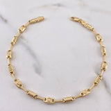 Pulso Rustico Tornillo 3.55gr / 20.8cm / 3.8mm Barril Oro Amarillo 18K $
