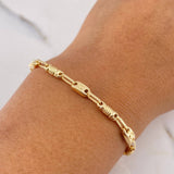 Pulso Rustico Tornillo 3.55gr / 20.8cm / 3.8mm Barril Oro Amarillo 18K $