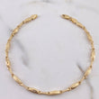 Pulso Capullo 3.35gr / 20.8cm / 3mm Punteado Oro Amarillo 18K $